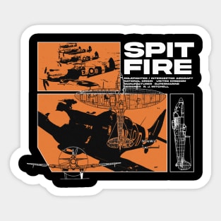 The Supermarine Spitfire Sticker